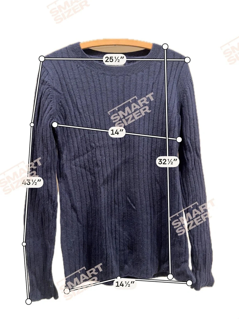 Banana Republic Men's Navy Ribbed Crewneck Sweater